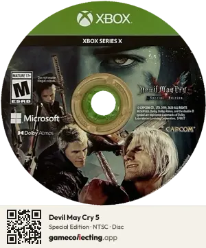 Devil May Cry 5 Xbox Series X, NTSC disc