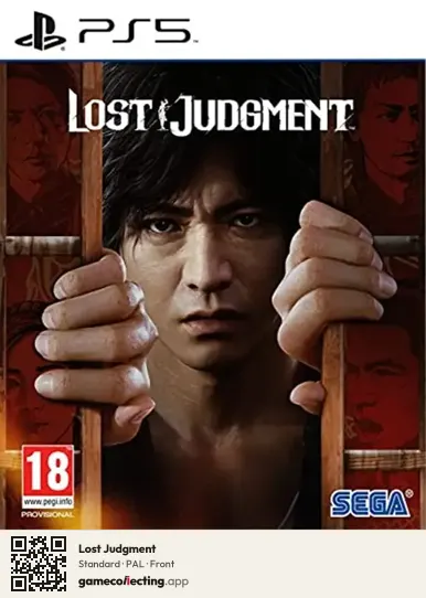 Lost Judgment PlayStation 5, PAL box front