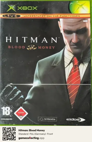 Hitman: Blood Money Xbox, Germany box front