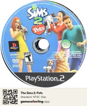 The Sims 2: Pets PlayStation 2, NTSC disc