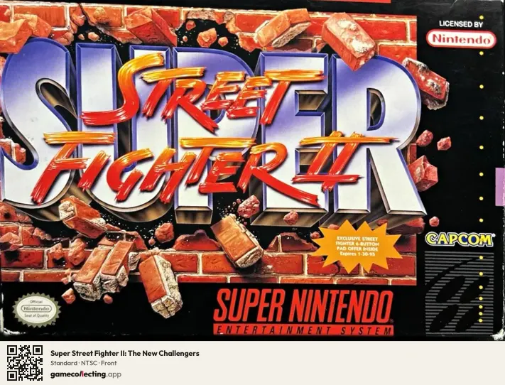 Super Street Fighter II: The New Challengers Super Nintendo Entertainment System, NTSC box front