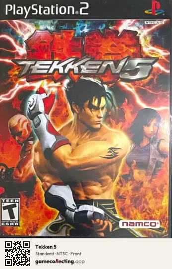 Tekken 5 PlayStation 2, NTSC box front