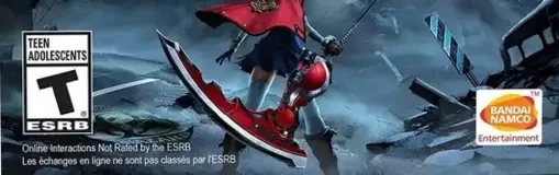 God Eater 2: Rage Burst, the ESRB box on its front