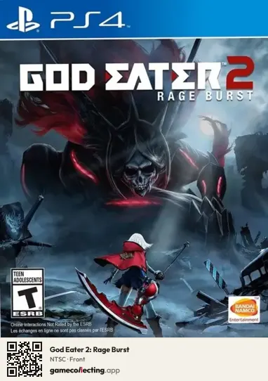 God Eater 2: Rage Burst PlayStation 4, NTSC box front