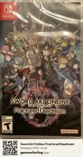Sword Art Online: Fractured Daydream Nintendo Switch, NTSC box front