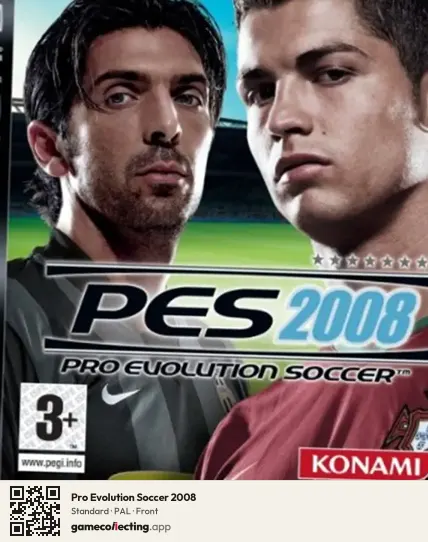 Pro Evolution Soccer 2008 PlayStation 3, PAL box front