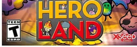 Heroland, the ESRB box on its front