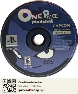 One Piece Mansion PlayStation, NTSC disc