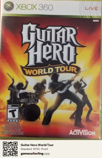 Guitar Hero World Tour Xbox 360, NTSC box front