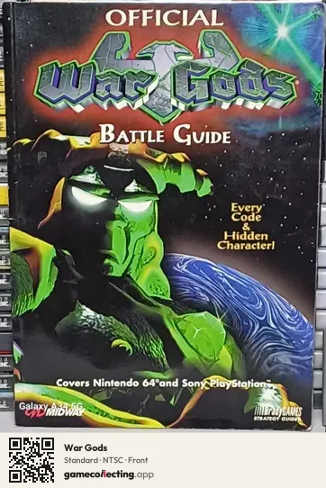 War Gods Nintendo 64, NTSC box front
