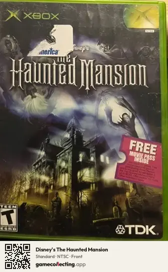 Disney's The Haunted Mansion Xbox, NTSC box front