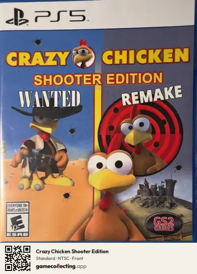 Crazy Chicken Shooter Edition PlayStation 5, NTSC box front