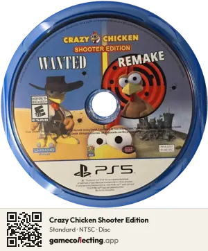 Crazy Chicken Shooter Edition PlayStation 5, NTSC disc