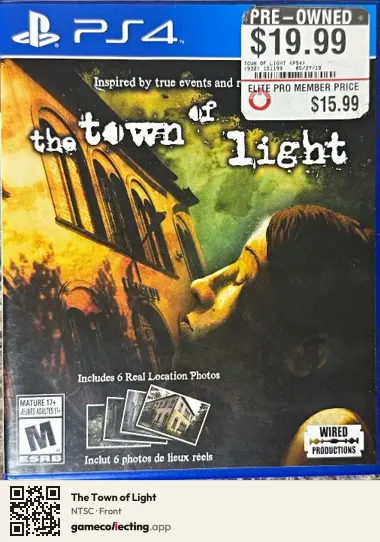 The Town of Light PlayStation 4, NTSC box front