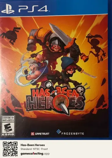 Has-Been Heroes PlayStation 4, NTSC box front