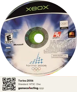 Torino 2006 Xbox, NTSC disc