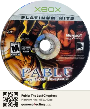 Fable: The Lost Chapters Xbox, NTSC disc