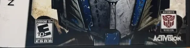 Transformers: Revenge of the Fallen: Autobots, the ESRB box on its front
