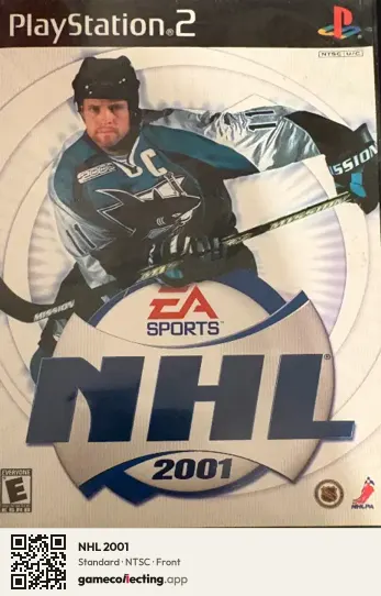 NHL 2001 PlayStation 2, NTSC box front