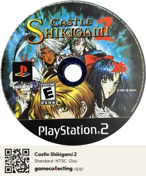 Castle Shikigami 2 PlayStation 2, NTSC disc
