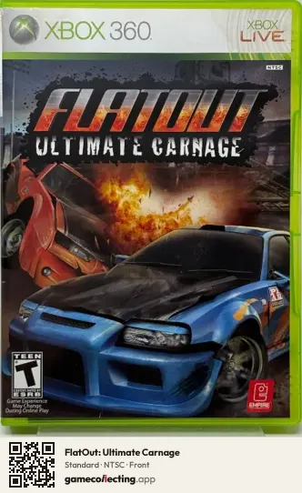 FlatOut: Ultimate Carnage Xbox 360, NTSC box front