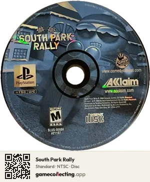 South Park Rally PlayStation, NTSC disc