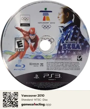 Vancouver 2010 PlayStation 3, NTSC disc