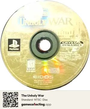 The Unholy War PlayStation, NTSC disc
