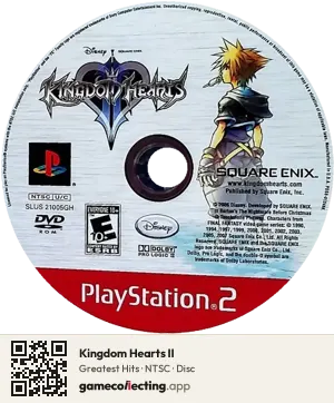 Kingdom Hearts II PlayStation 2, NTSC disc