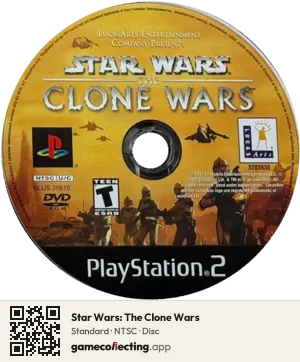 Star Wars: The Clone Wars PlayStation 2, NTSC disc