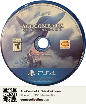 Ace Combat 7: Skies Unknown PlayStation 4, NTSC disc