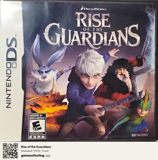 Rise of the Guardians Nintendo DS, NTSC box front