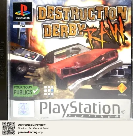 Destruction Derby Raw PlayStation, France box front