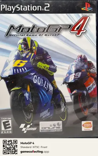 MotoGP 4 PlayStation 2, NTSC box front