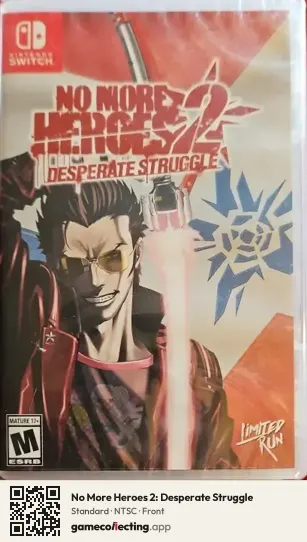 No More Heroes 2: Desperate Struggle Nintendo Switch, NTSC box front