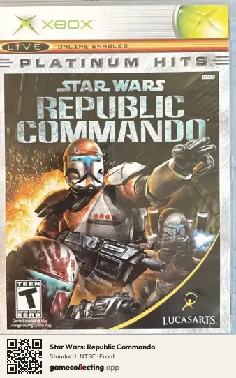 Star Wars: Republic Commando Xbox, NTSC box front
