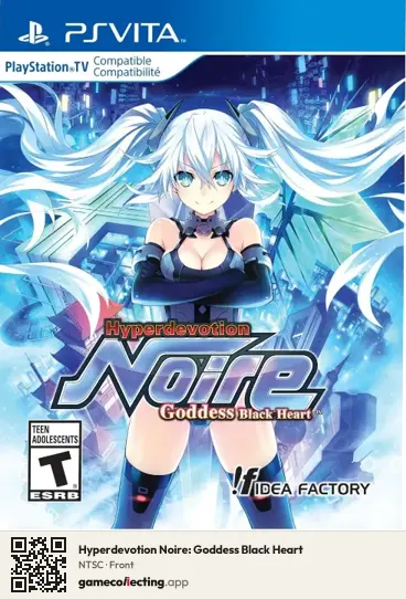 Hyperdevotion Noire: Goddess Black Heart PlayStation Vita, NTSC box front