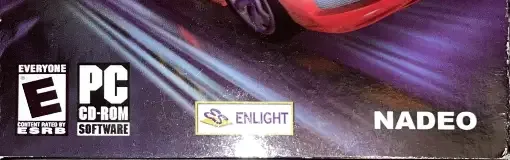 TrackMania Sunrise, the ESRB box on its front