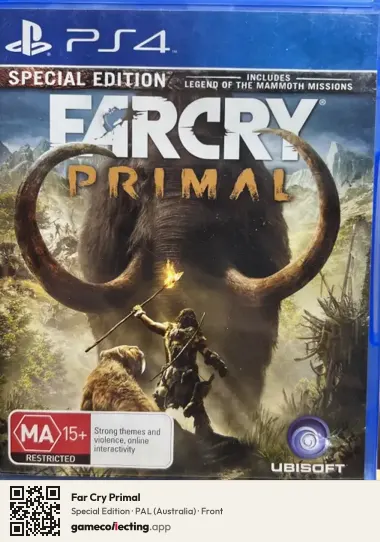 Far Cry Primal PlayStation 4, Australia box front