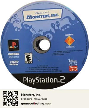 Monsters, Inc. PlayStation 2, NTSC disc