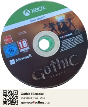 Gothic 1 Remake Xbox Series X, PAL disc