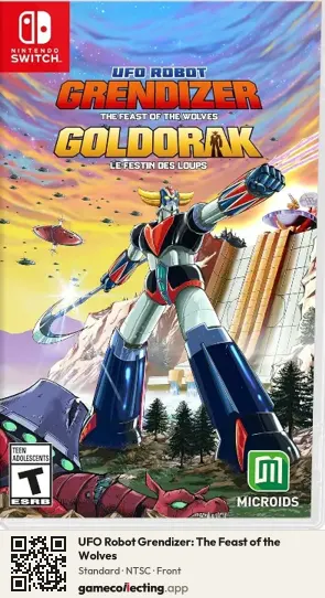 UFO Robot Grendizer: The Feast of the Wolves Nintendo Switch, NTSC box front