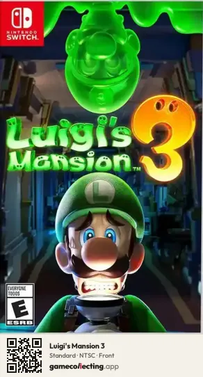 Luigi's Mansion 3 Nintendo Switch, NTSC box front