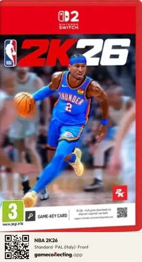 NBA 2K26 Nintendo Switch 2, Italy box front