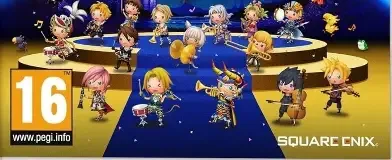 Theatrhythm Final Bar Line, the PEGI square on its front
