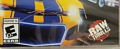 Cruis'n Blast, the ESRB box on its front
