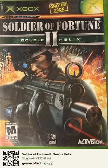 Soldier of Fortune II: Double Helix Xbox, NTSC box front