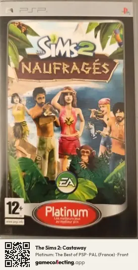 The Sims 2: Castaway PlayStation Portable, France box front