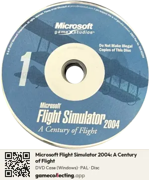 Microsoft Flight Simulator 2004: A Century of Flight Computer, PAL disc