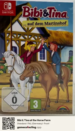 Bibi & Tina at the Horse Farm Nintendo Switch, Germany box front